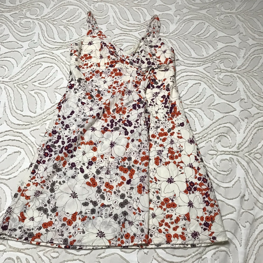 Fully lined sun dress. Figure flattering